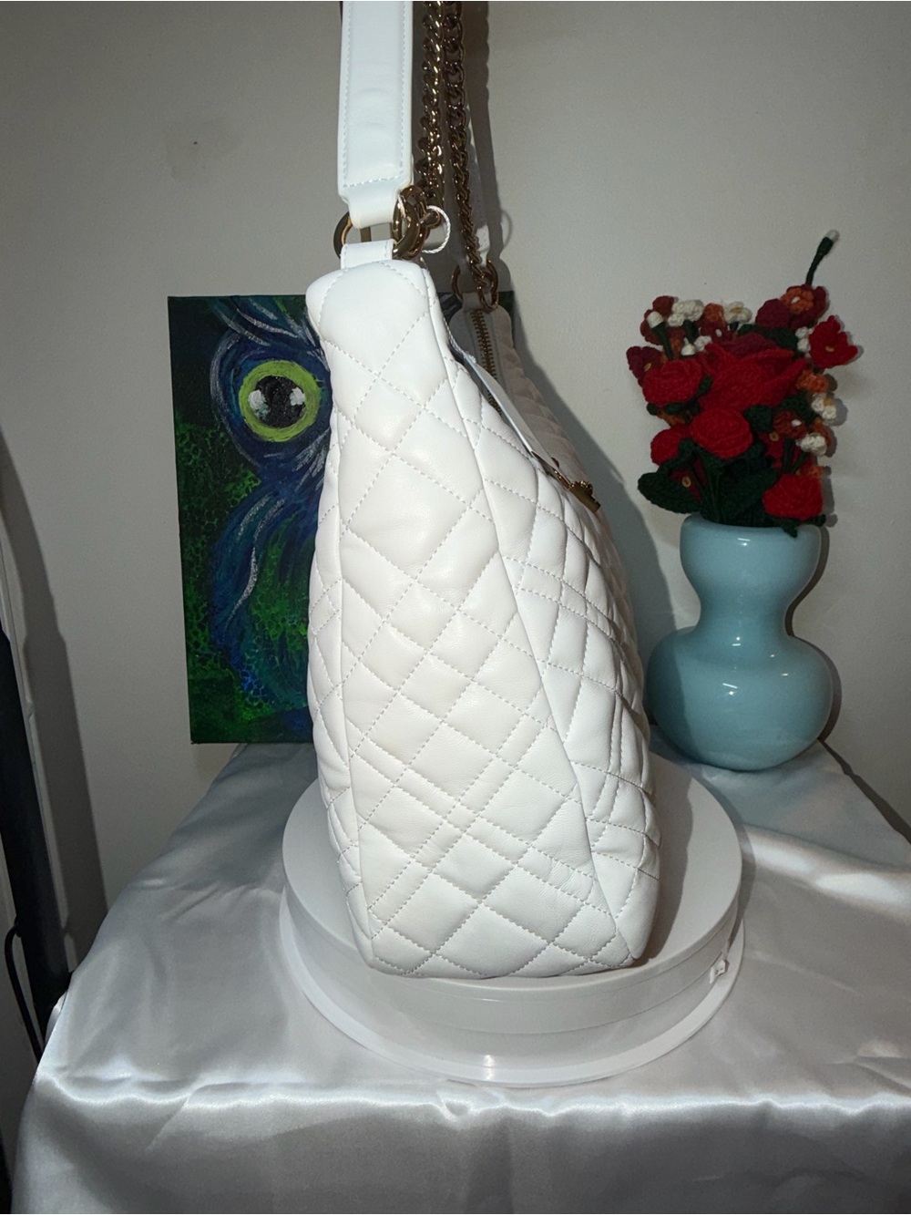 Kurt Geiger White Brixton Large Hobo NWT - Picture 2 of 7